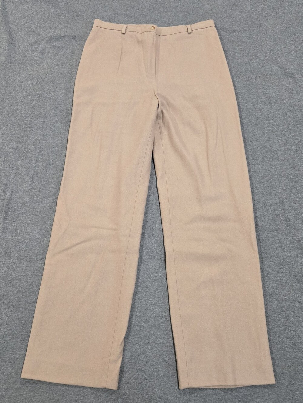 Vintage Lauren Ralph Lauren Wool Blend Pants Womens Size 14 Tan Made in USA